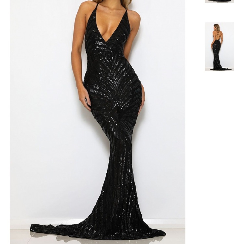 Abyss by Abby Valentina gown - black